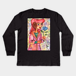 Lady Rosa of the Darkwood Kids Long Sleeve T-Shirt